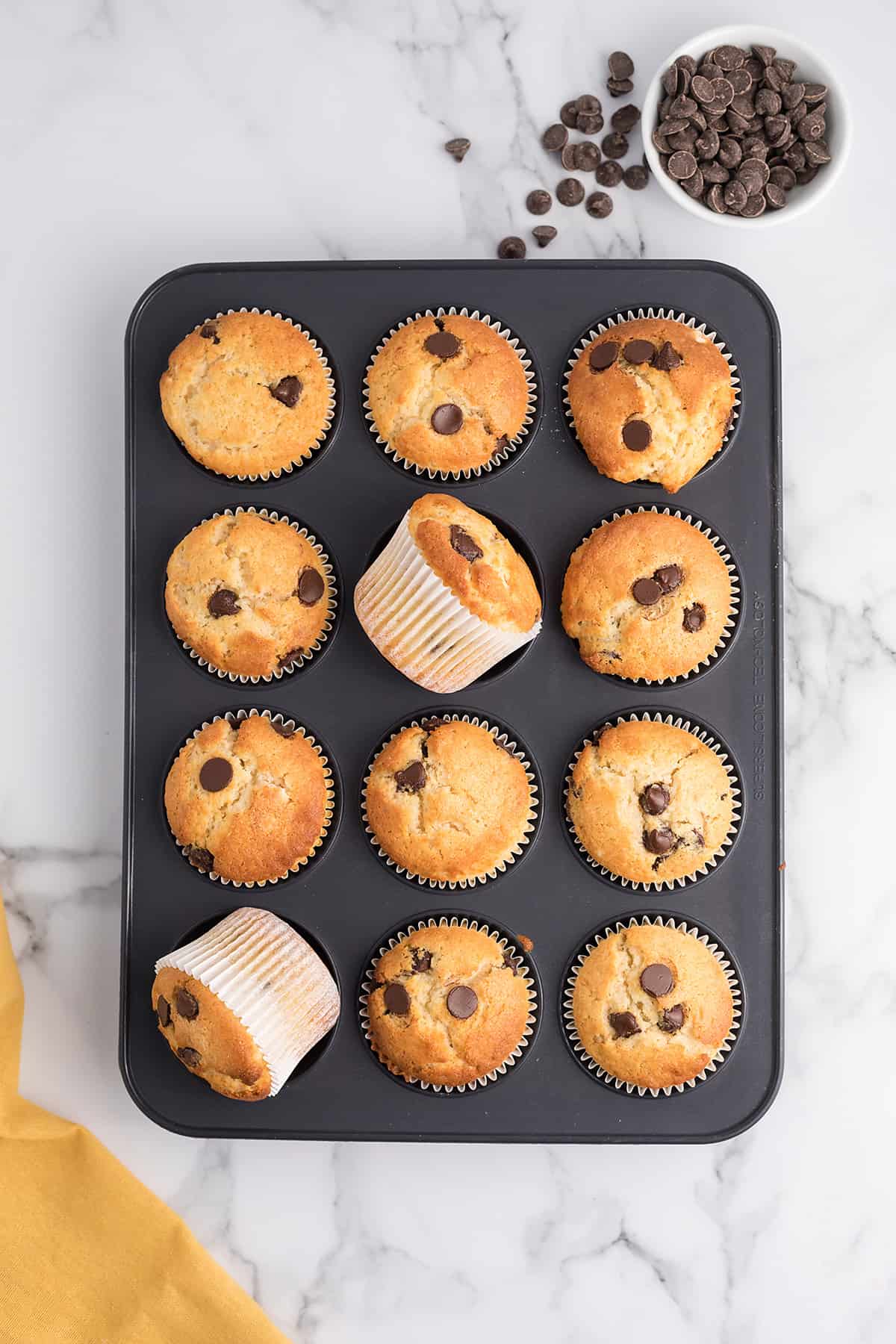 Mini Chocolate Chip Muffins - Together as Family
