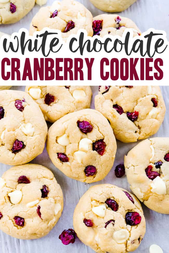 White Chocolate Cranberry Cookies | Buns In My Oven