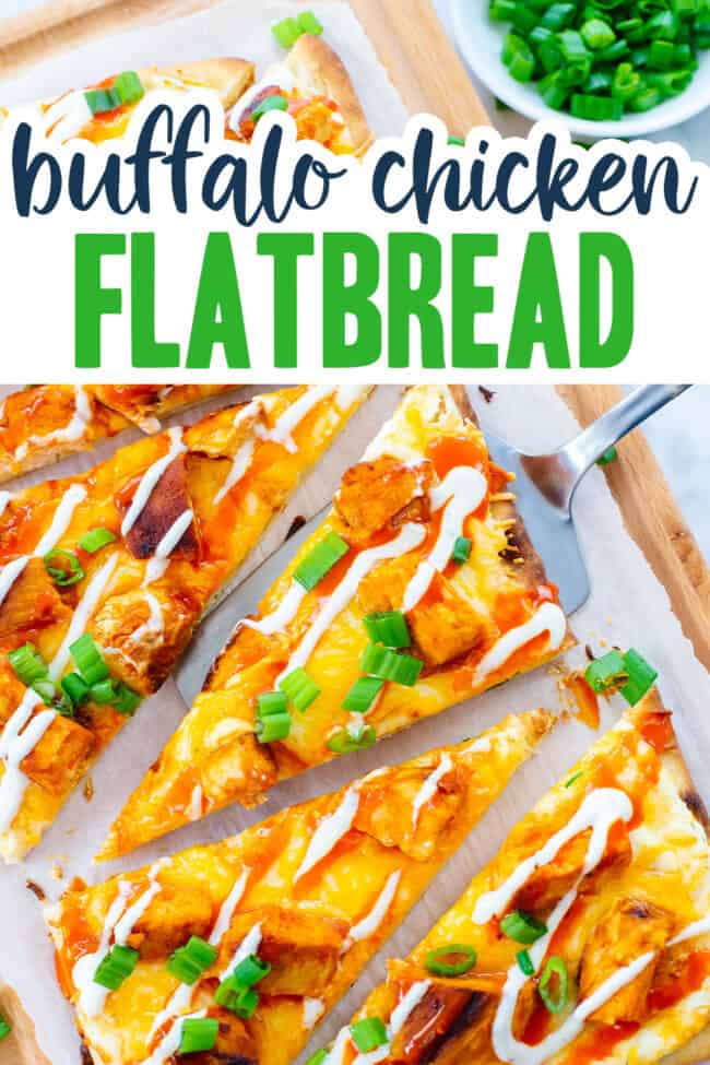 Buffalo Chicken Flatbread | Buns In My Oven