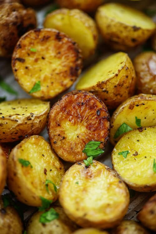 Greek Roasted Potatoes | Buns In My Oven