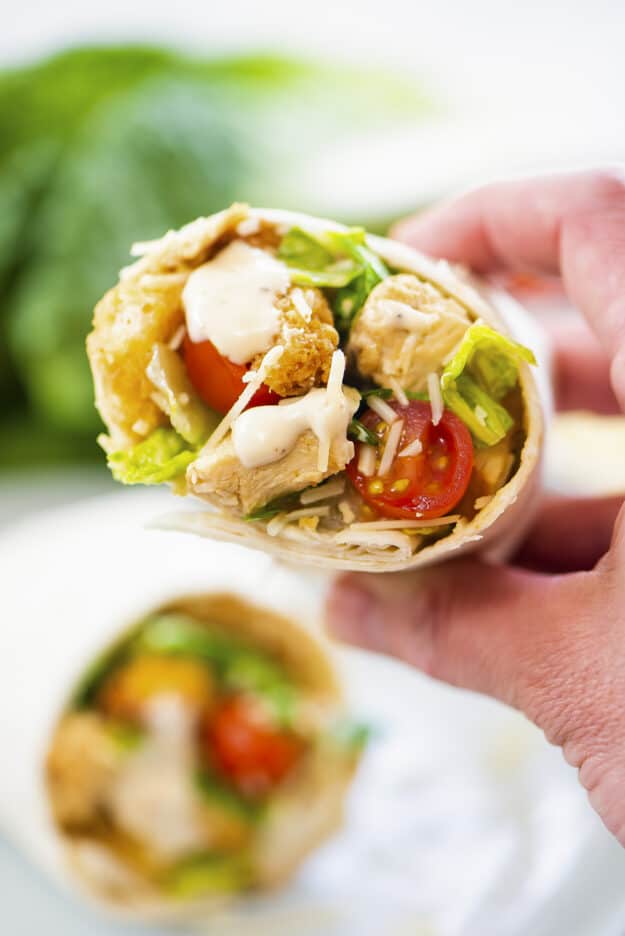 Chicken Caesar Wraps | Buns In My Oven