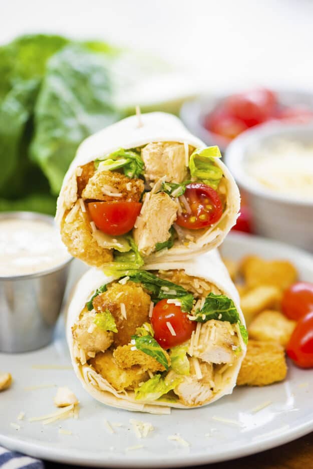 Chicken Caesar Wraps 