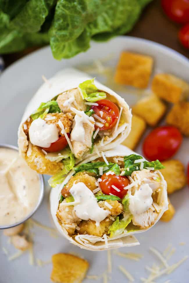 Chicken Caesar Wraps | Buns In My Oven