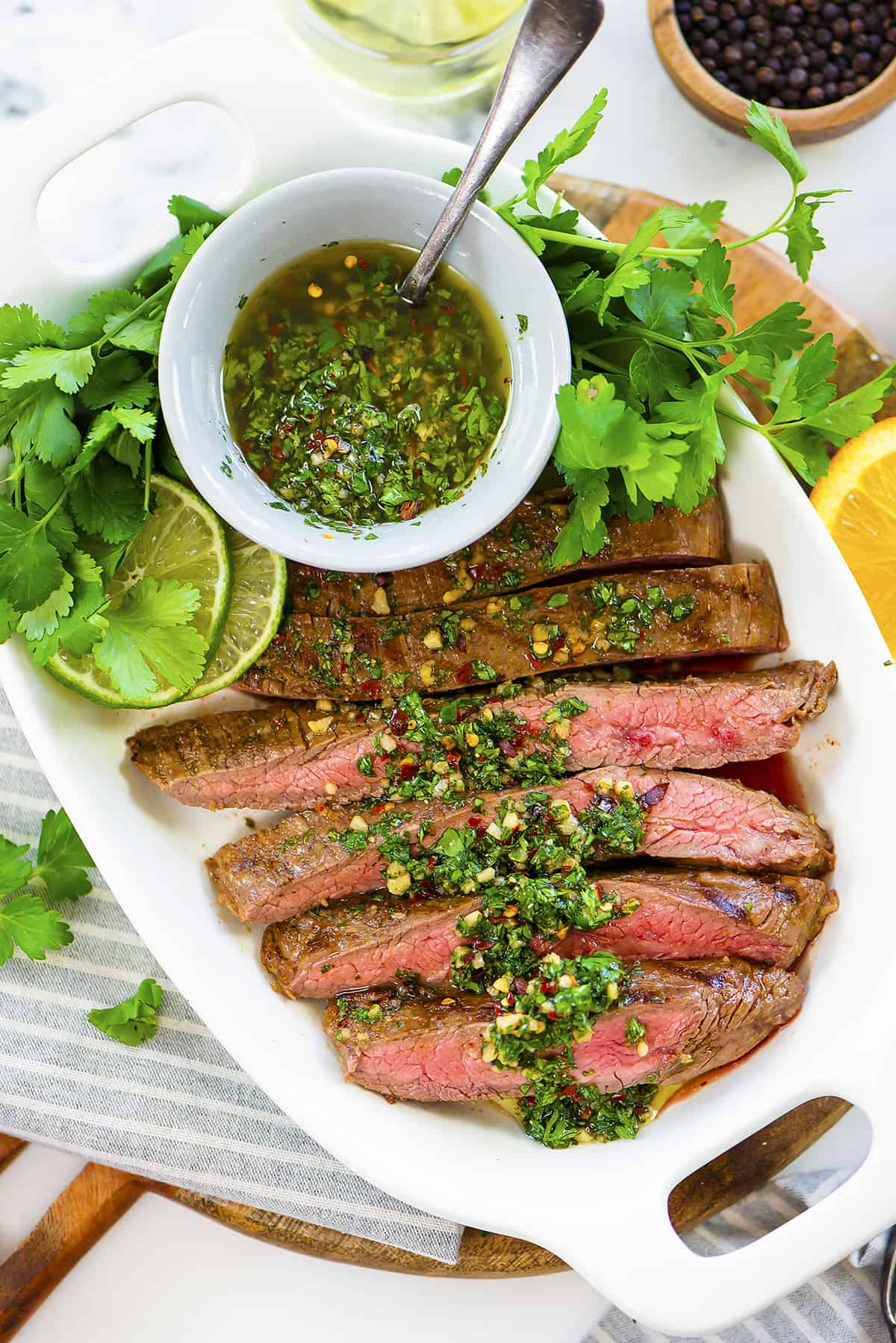 Grilled Flank Steak With Chimichurri Recipe