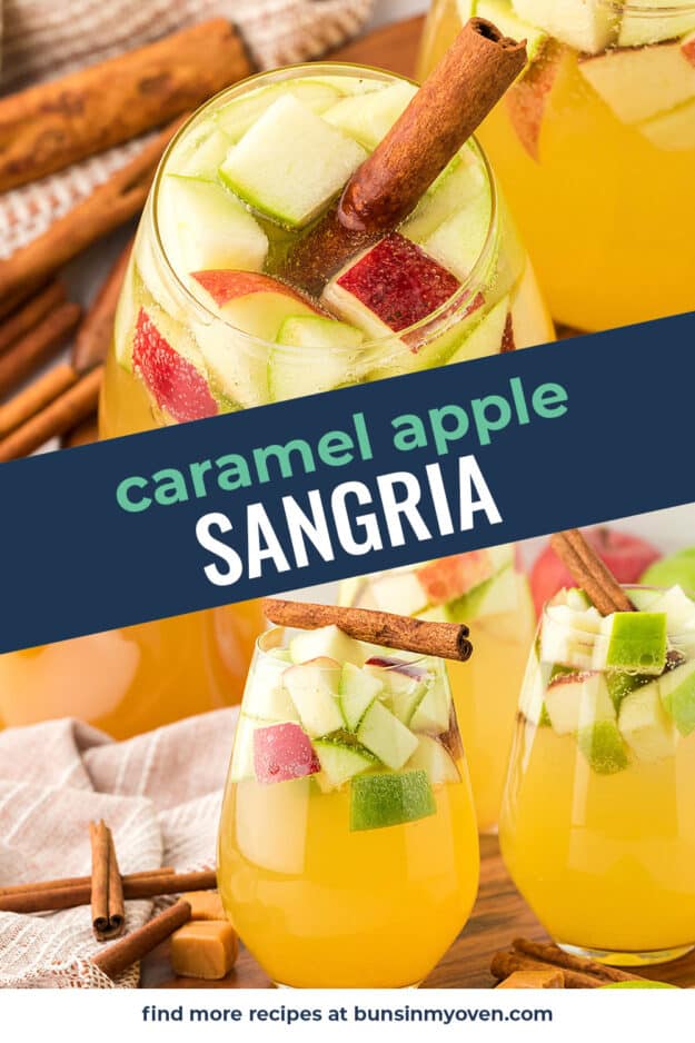 Collage of sangria images.