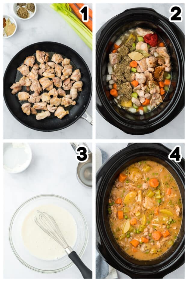 Savory Crockpot Chicken Stew Recipe | Buns In My Oven