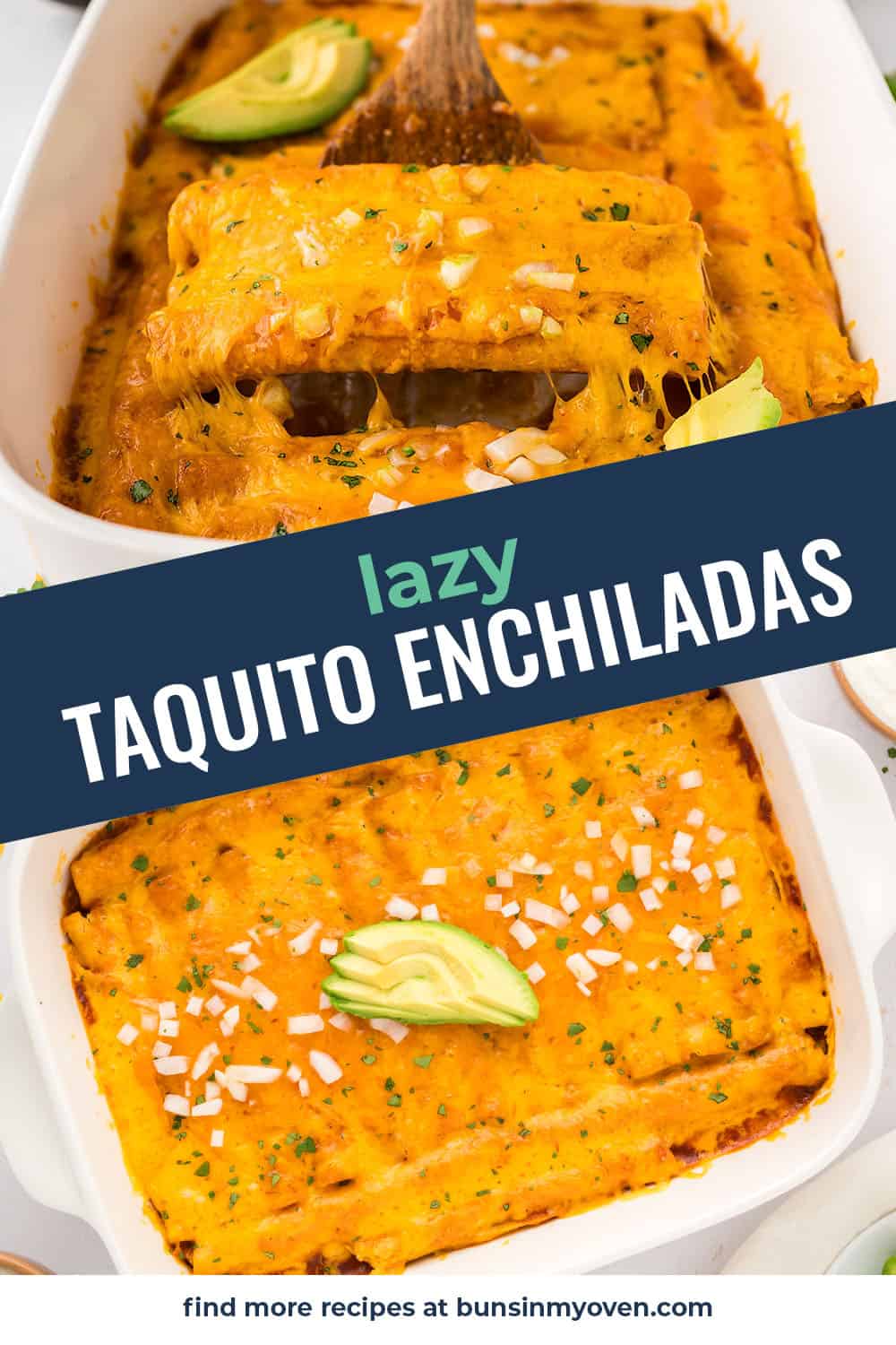 Lazy Enchiladas with Frozen Taquitos | Buns In My Oven