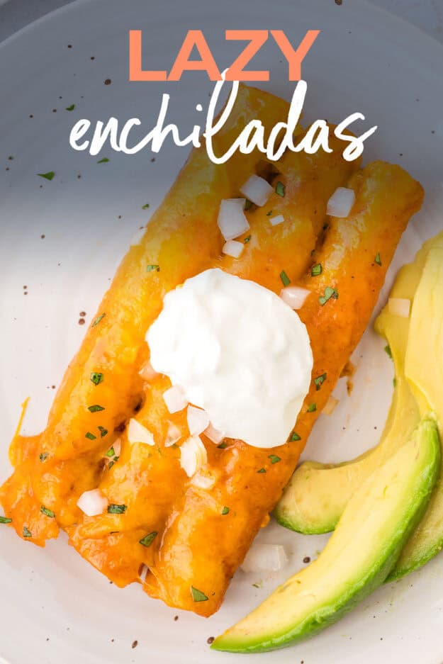 Taquito enchiladas on white plate.