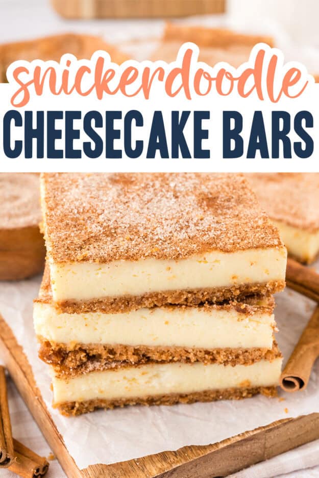 Stack of cheesecake bars.