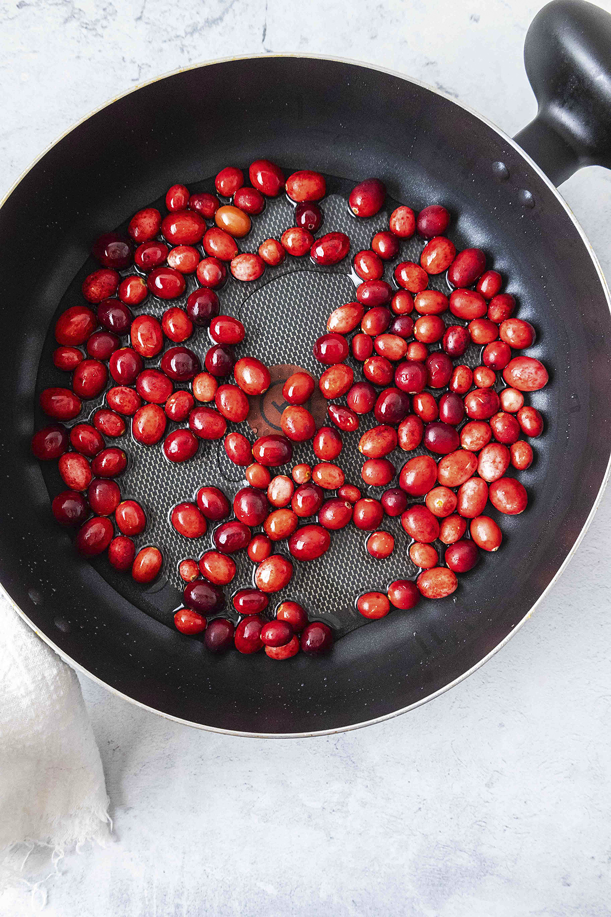 Cranberries in simple syrup.